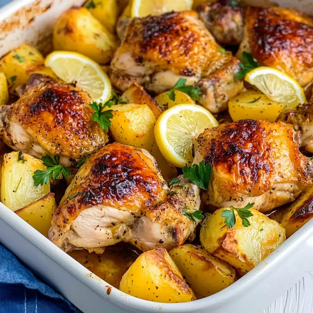 Greek Lemon Chicken and Potatoes Recipe - Recipe Image