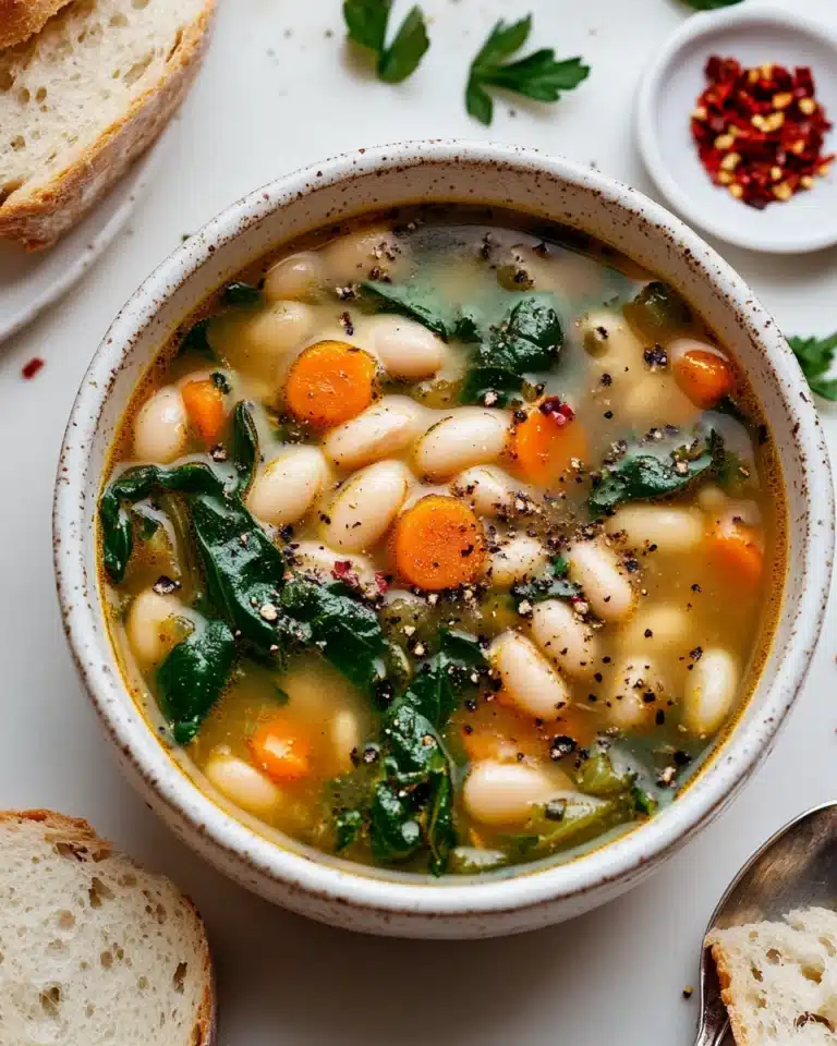 Hearty Tuscan White Bean Soup Recipe