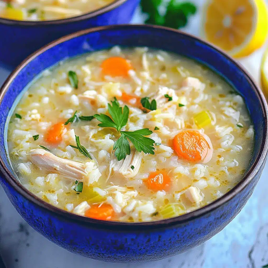 Avgolemono: Greek Lemon Chicken Soup Recipe - Recipe Image