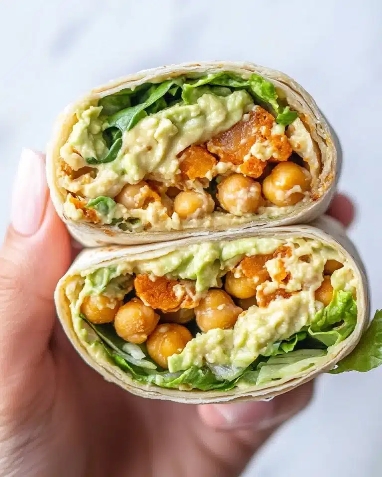 Chickpea Caesar Salad Wraps Recipe