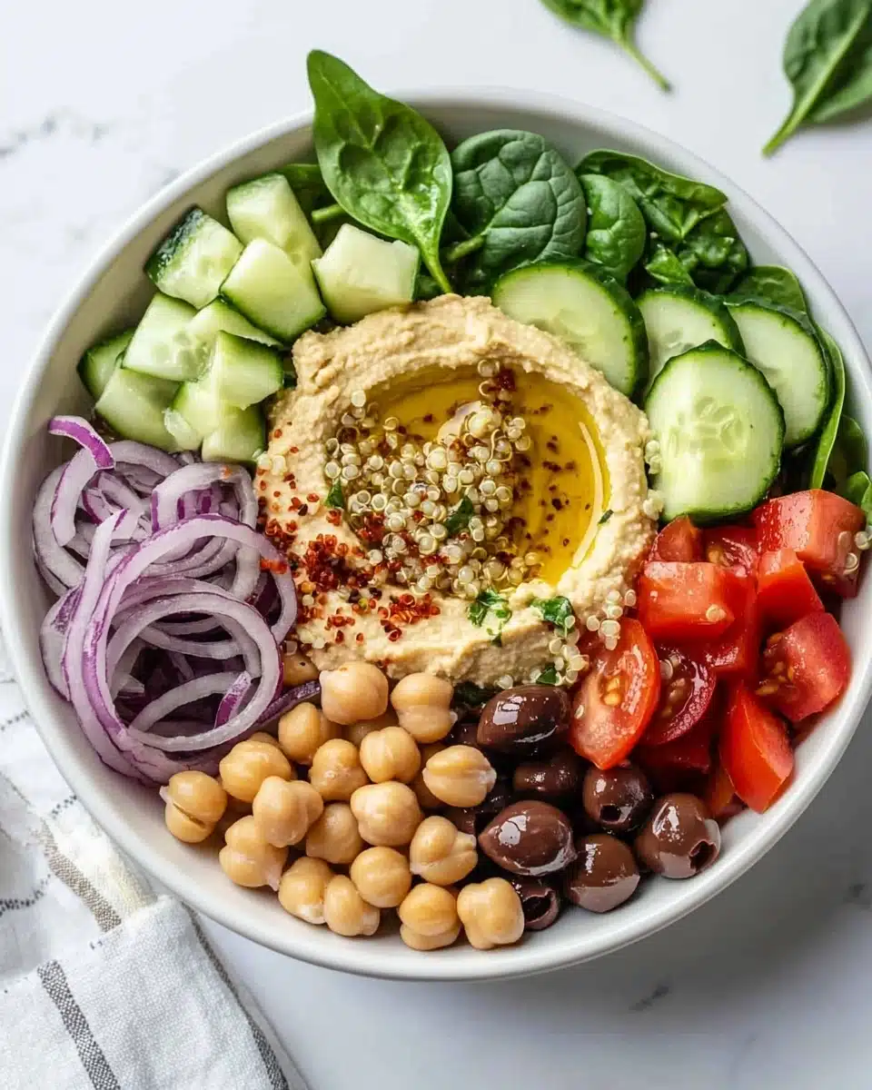 Mediterranean Hummus Bowl Recipe - Recipe Image