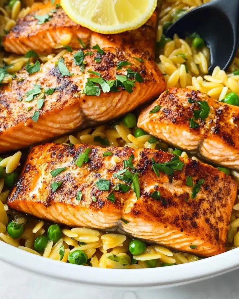 One-pan Lemon Orzo and Salmon Recipe