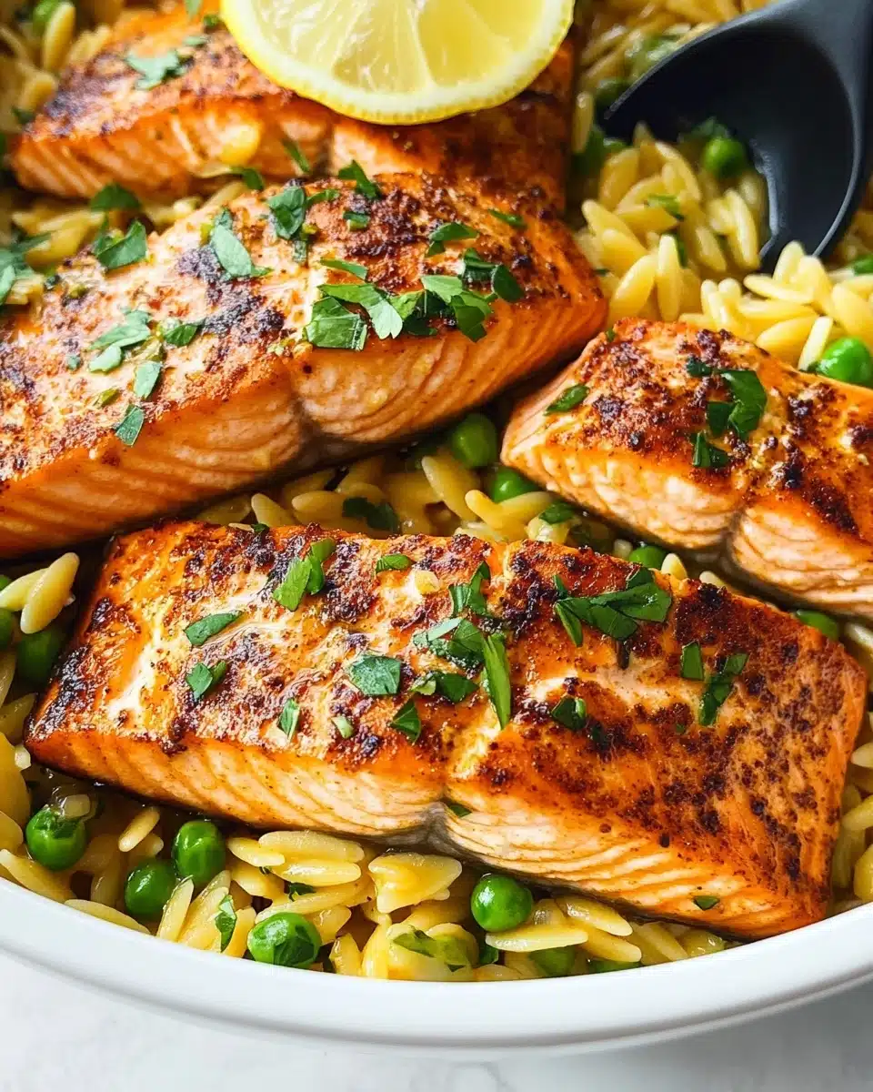 One-pan Lemon Orzo and Salmon Recipe