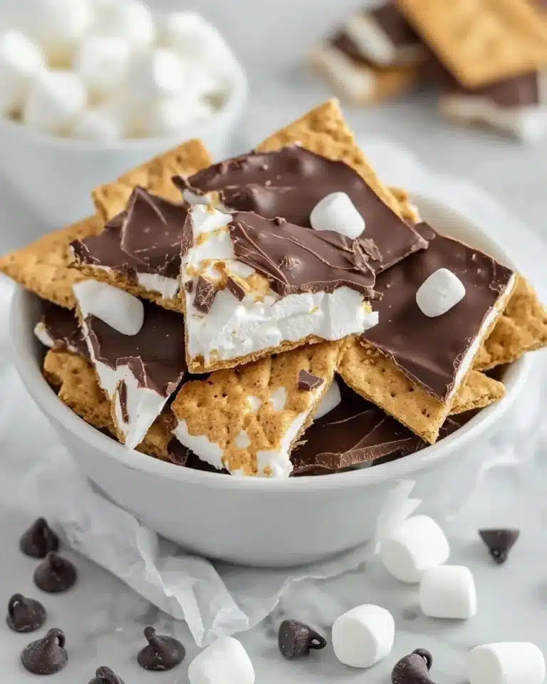 S’mores Chocolate Bark Recipe