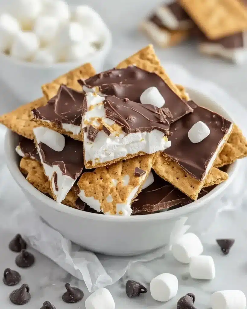S’mores Chocolate Bark Recipe
