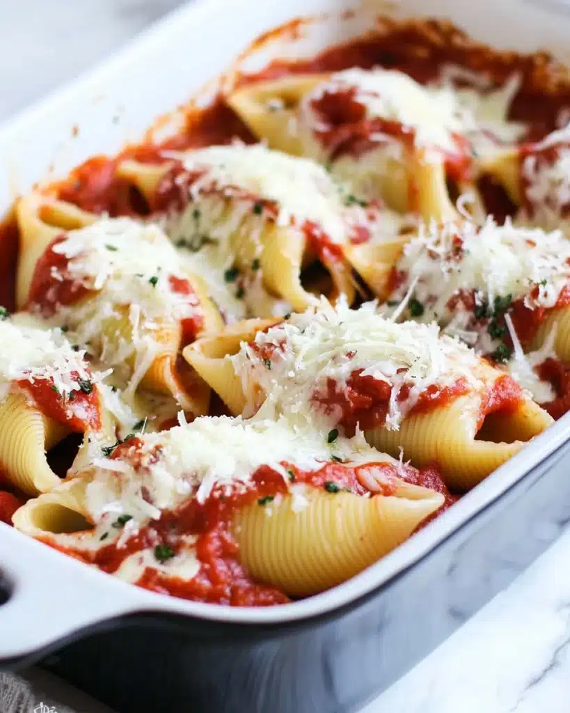 Creamy Mushroom Stuffed Shells Recipe
