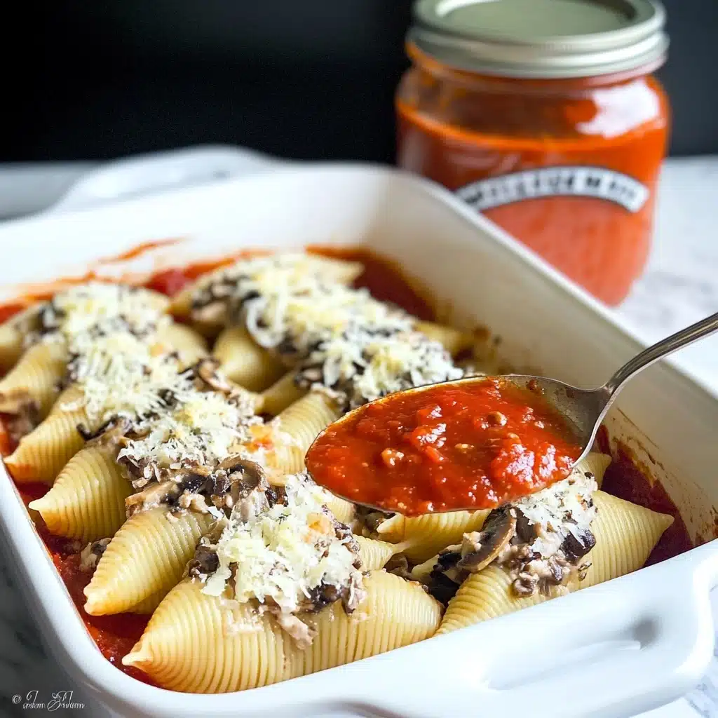Creamy Mushroom Stuffed Shells Recipe - Recipe Image