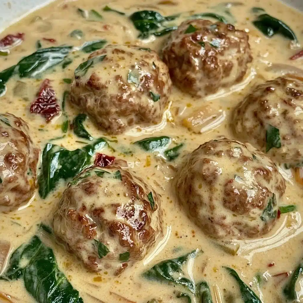 Creamy Spinach Turkey Meatballs Recipe - Recipe Image
