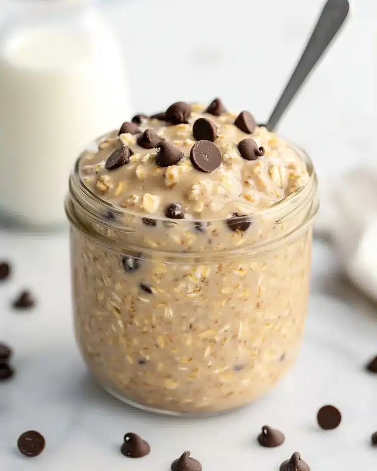Cookie Dough Overnight Oats Recipe