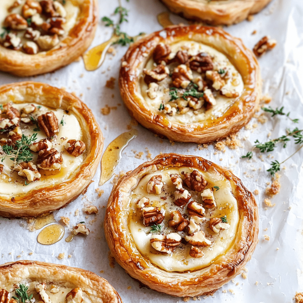 Goat Cheese and Walnut Tarts. Recipe - Recipe Image