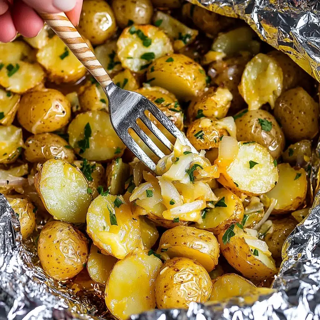 Cheesy Campfire Potatoes Recipe - Recipe Image