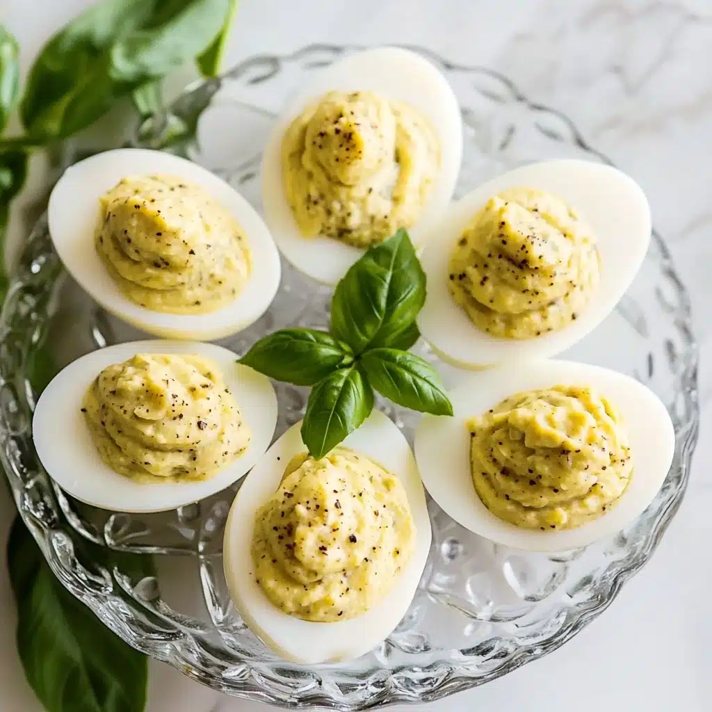 Pesto Deviled Eggs Recipe - Recipe Image