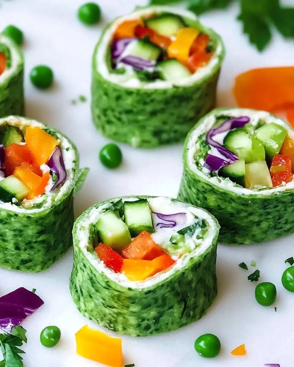 Vegan Veggie Rainbow Wraps Recipe - Recipe Image