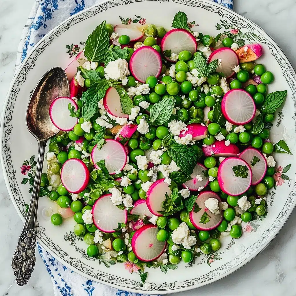 Spring Peas with Radish and Mint Recipe - Recipe Image