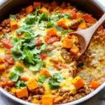 Southwest Ground Beef and Sweet Potato Skillet Recipe