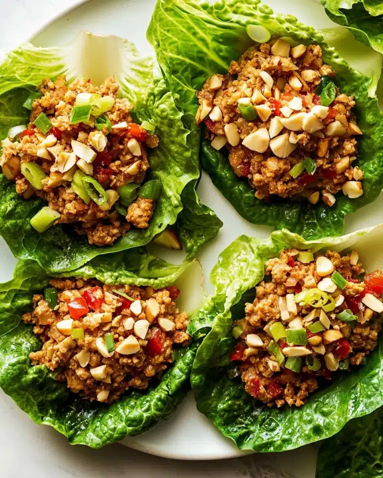 Asian Chicken Lettuce Wraps (better than P.F. Chang's)! Recipe