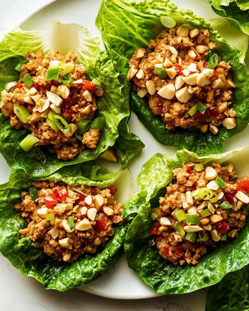 Asian Chicken Lettuce Wraps (better than P.F. Chang's)! Recipe