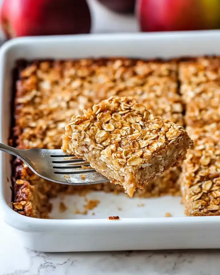 Amish Baked Oatmeal Recipe with Apples and Cinnamon Recipe