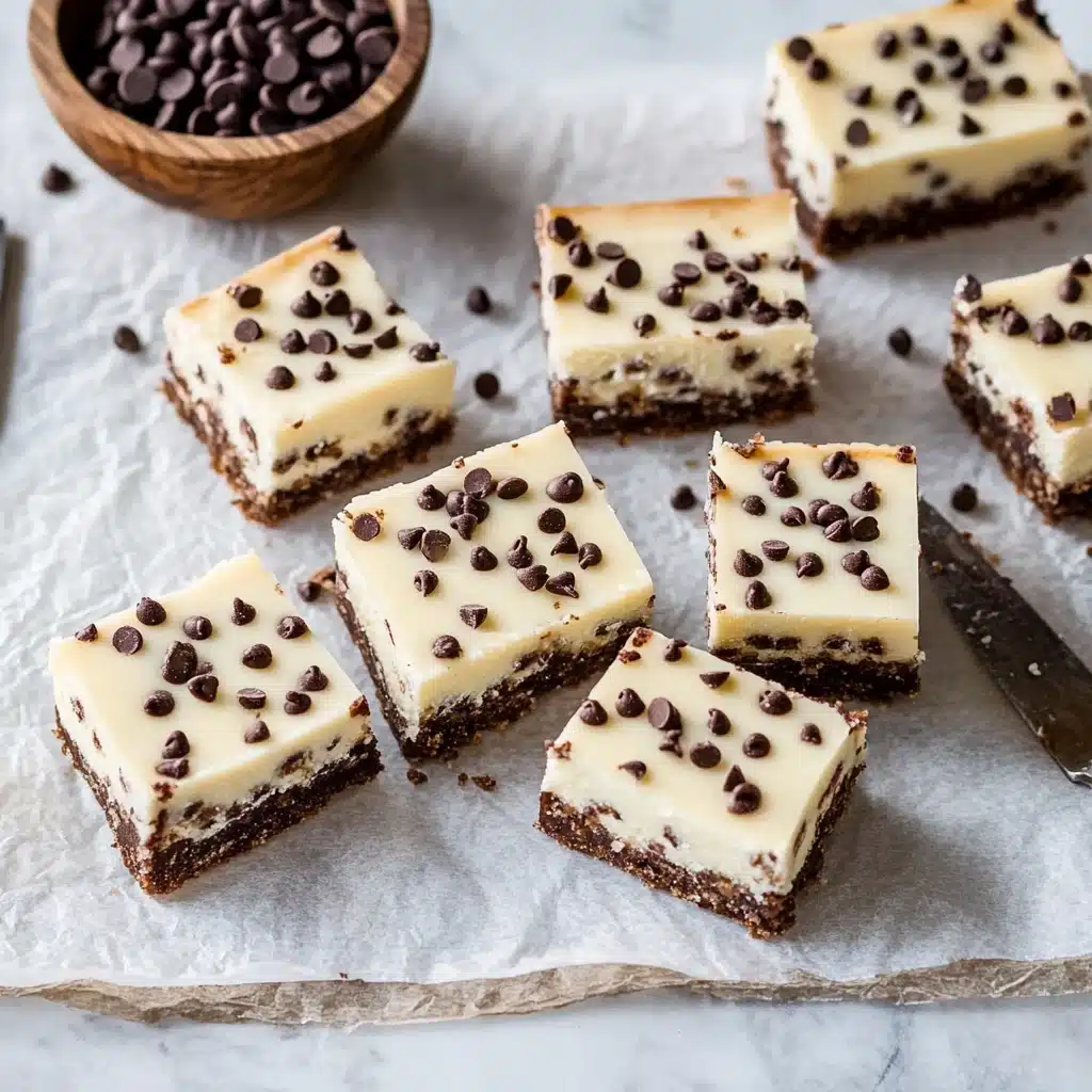 Chocolate Chip Cheesecake Bars Recipe - Recipe Image