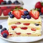 No Bake Summer Berry Icebox Cake Recipe