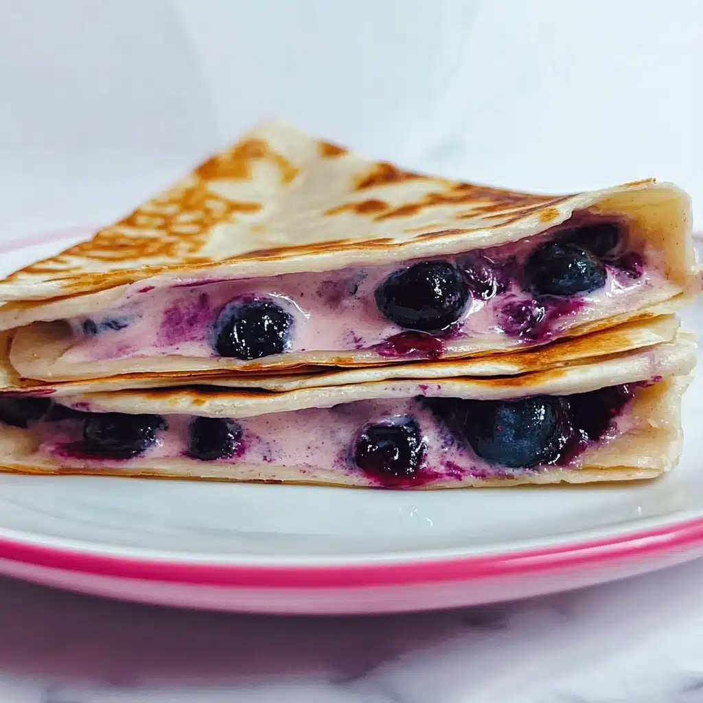 Blueberry Breakfast Quesadilla Recipe - Recipe Image