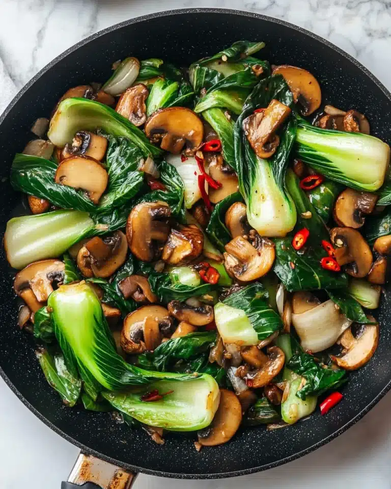 Bok Choy and Mushroom Stir Fry Recipe