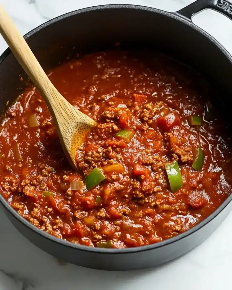 Homemade Spaghetti Sauce with Ground Beef Recipe