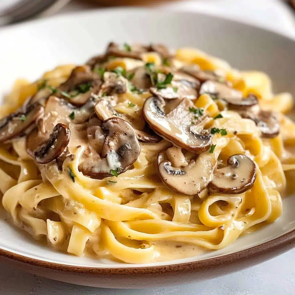 Creamy Mushroom Pasta Recipe - Recipe Image