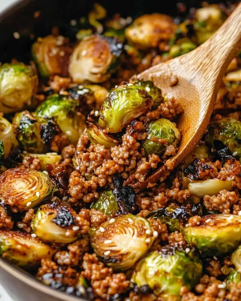 Sweet Chili Beef and Brussels Sprouts Recipe