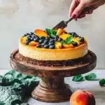 Blueberry Peach Cheesecake Recipe