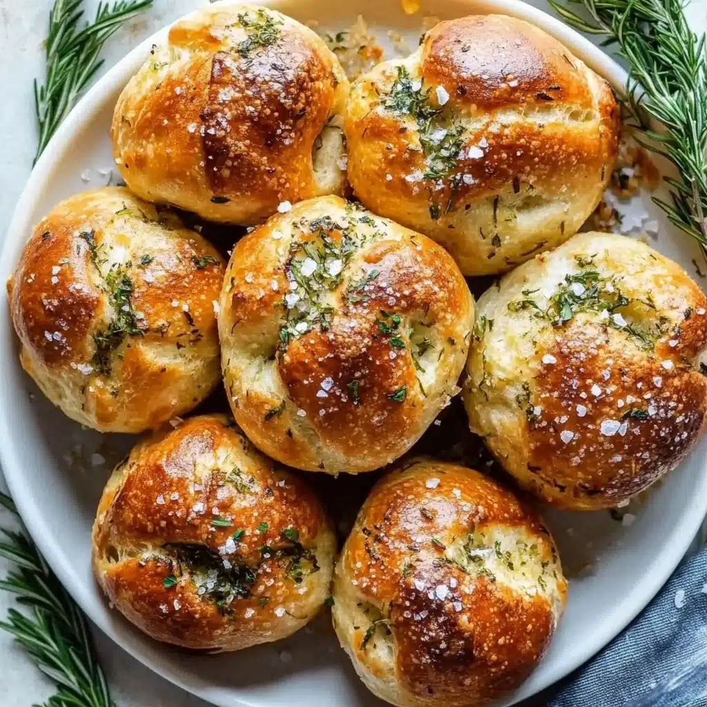 Garlic Rosemary Focaccia Muffins Recipe - Recipe Image