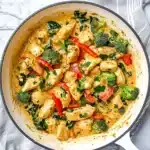 Garlic Chicken with Broccoli and Spinach Recipe