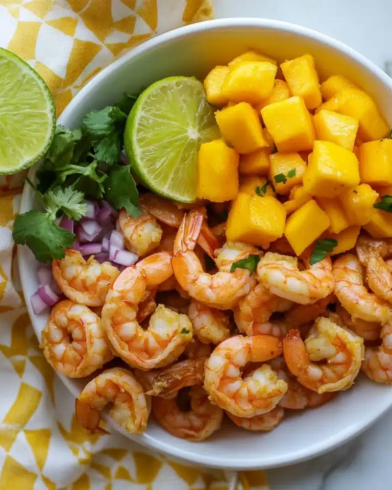 Grilled Chili Lime Shrimp with Mango Salsa Recipe