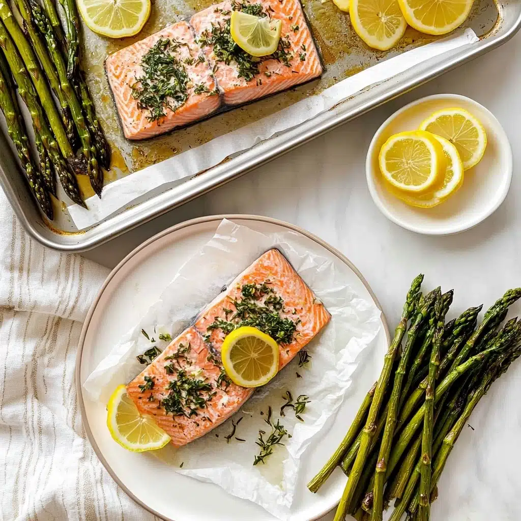 Quick & Easy Baked Lemon Garlic Salmon Recipe - Recipe Image