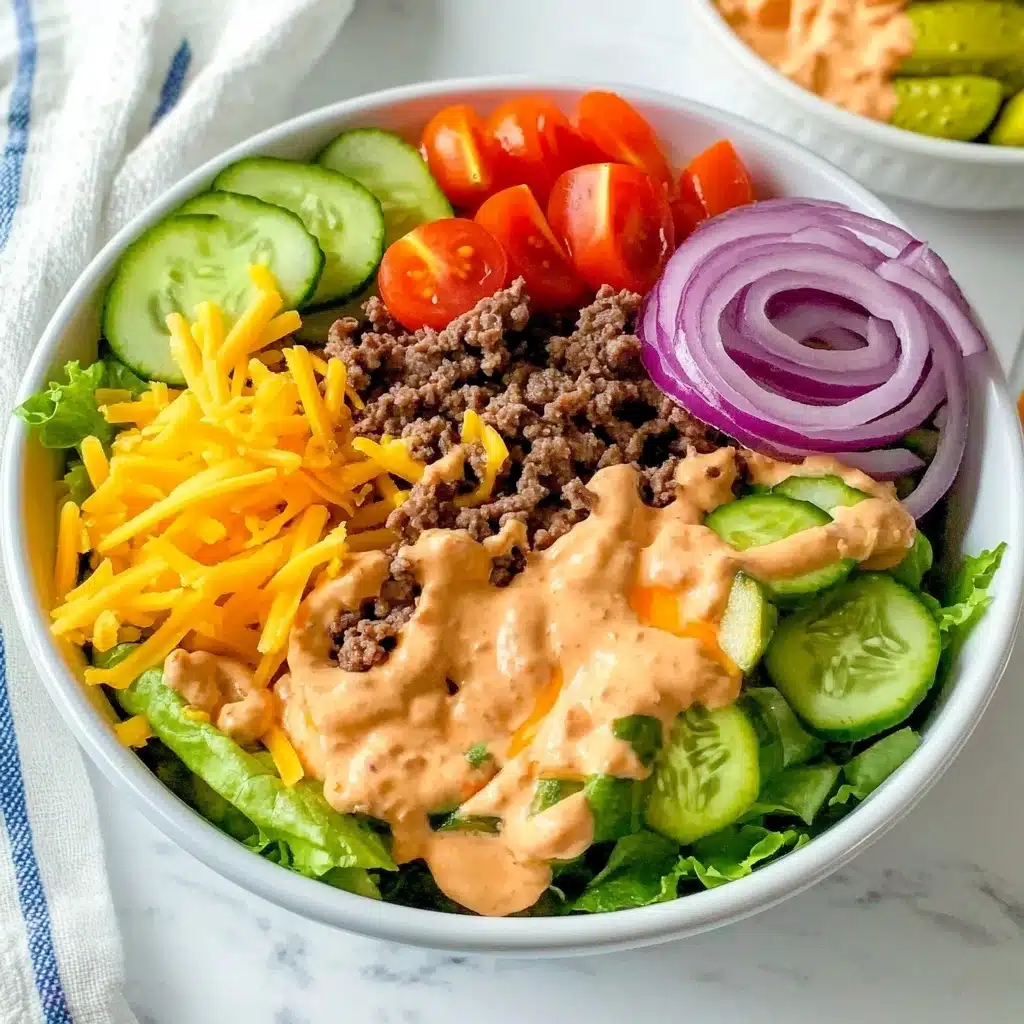 Cheeseburger Salad with Skinny Special Sauce Recipe - Recipe Image