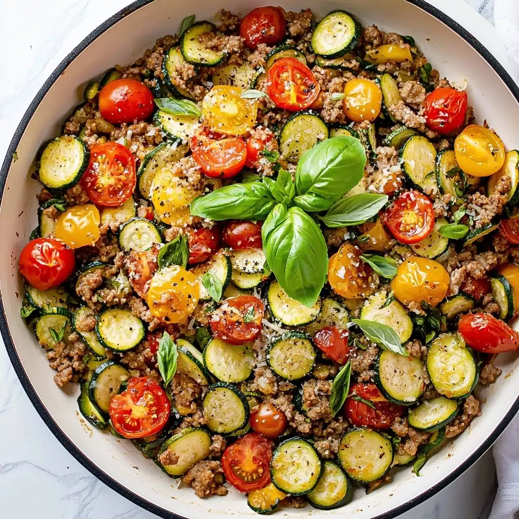 Low Carb Ground Turkey and Zucchini Skillet Recipe - Recipe Image