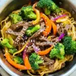 Skinny Mongolian Beef Noodles Recipe