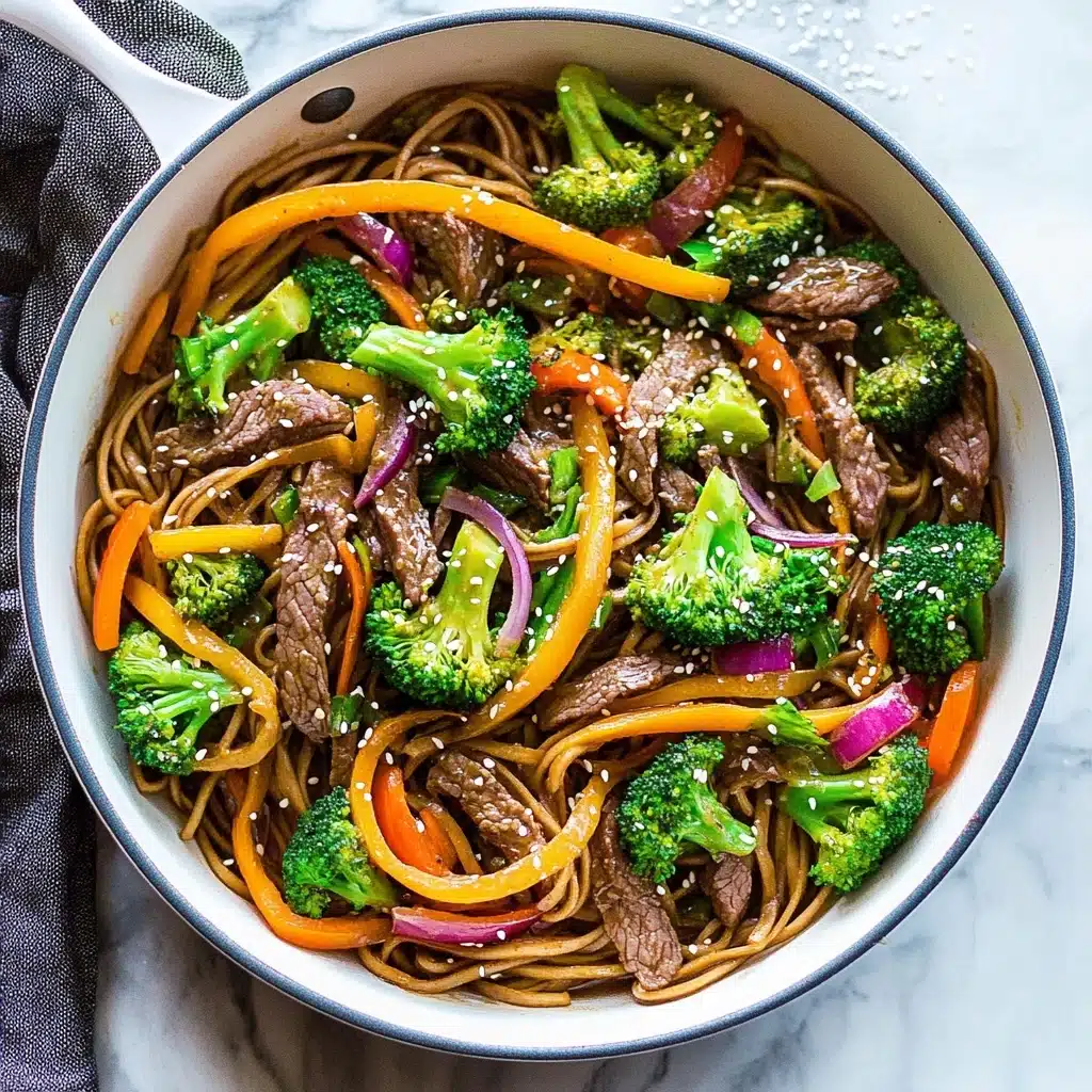 Skinny Mongolian Beef Noodles Recipe - Recipe Image