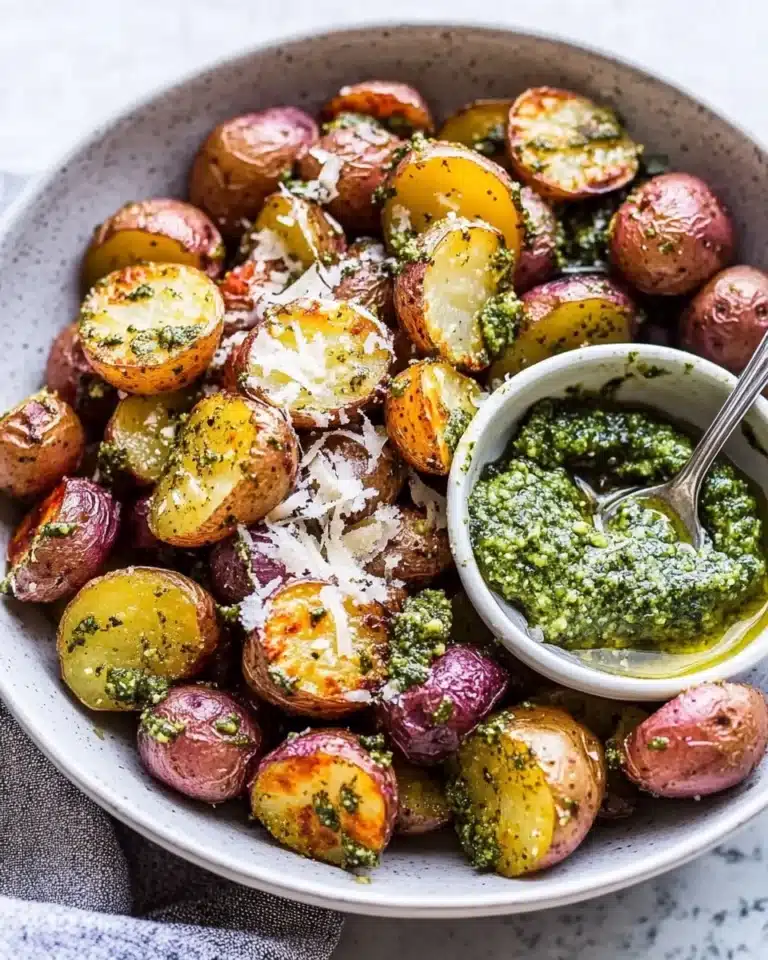 Parmesan Pesto Roasted Potatoes Recipe