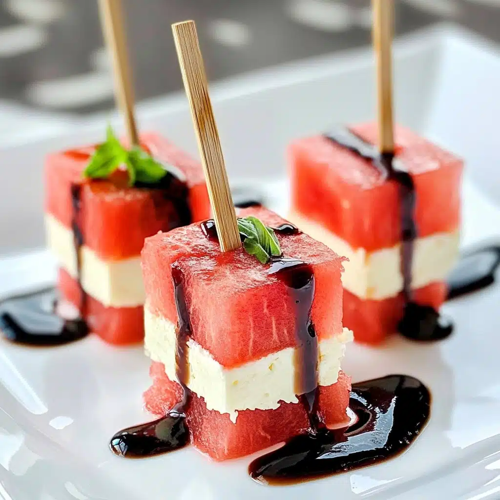 Watermelon Feta Appetizer Bites Recipe - Recipe Image