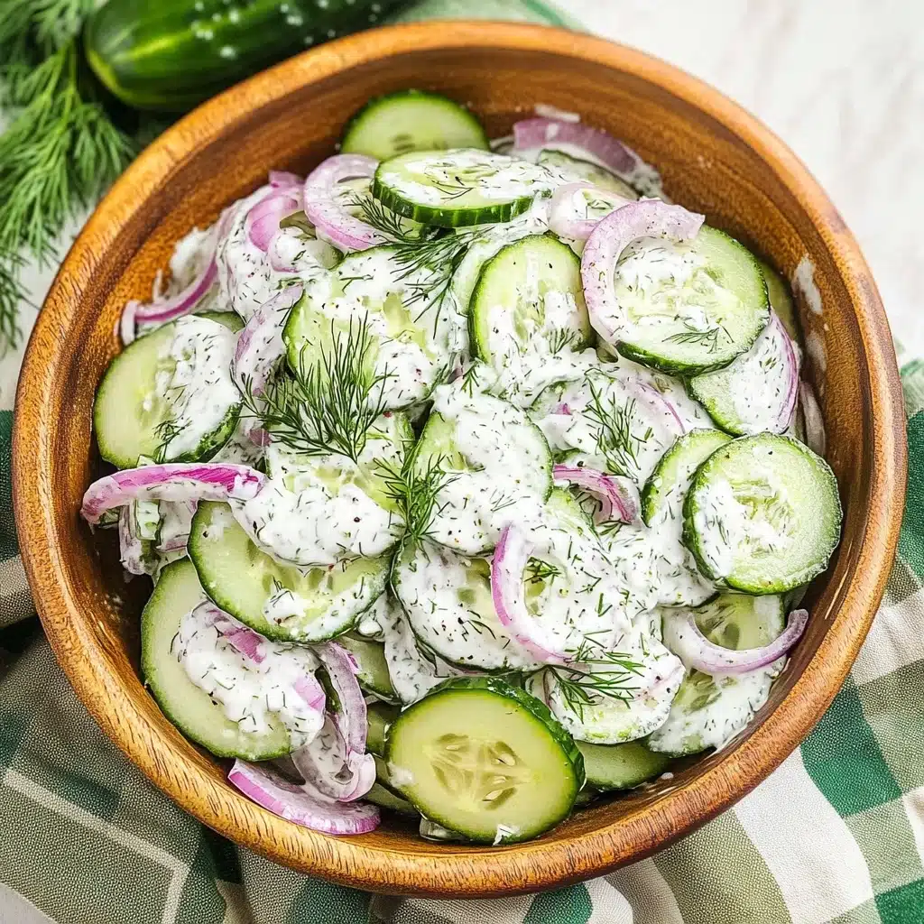 Creamy Cucumber Salad Recipe - Recipe Image