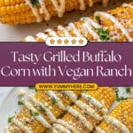 Buffalo Vegan Corn on the Cob with Ranch Dressing Recipe