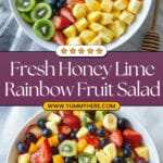Honey Lime Rainbow Fruit Salad Recipe
