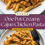 One Pot Creamy Cajun Chicken Pasta Recipe