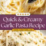 Creamy Garlic Pasta Recipe