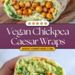 Chickpea Caesar Salad Wraps Recipe