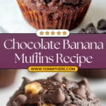 Greek Yogurt Chocolate Banana Muffins Recipe