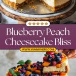 Blueberry Peach Cheesecake Recipe