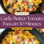 Garlic Butter & Tomato Pasta Recipe