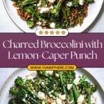 Charred Broccolini with Preserved Lemon & Caper Dressing Recipe